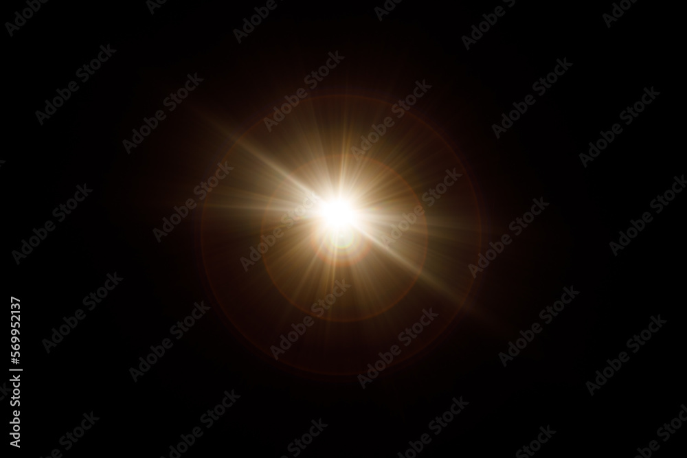 Aufkleber easy to add lens flare effects for overlay designs or screen blending mode to make high-quality imag