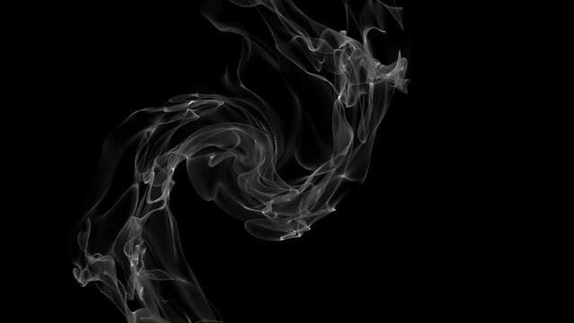 Slow motion of white smoke effect. Filmed on high speed cinema camera. Just drop it into your project. Alpha channel included.