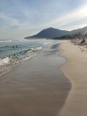 beach in the morning