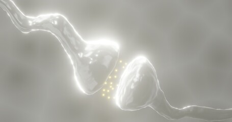 3d rendered illustration of synapse