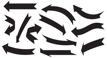Vector arrows icon set for your design.