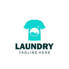 Laundry Logo Template Design Vector, Emblem, Concept Design, Creative Symbol, Icon