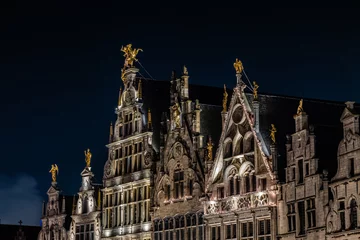 Fototapeten De Grote Markt - Gables - Antwerp, Belgium © Max Peikert