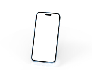 Obraz na płótnie Canvas Smartphone frame less blank screen. Mockup generic device.