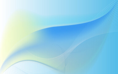 Beautiful Blue gradient wavy background vector. Elegant Smooth gradient background vector