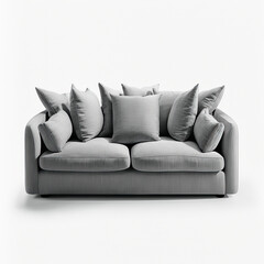 Modern Sofa Isolated Illustration Generative AI