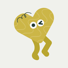 Cartoon character, abstract personage, mascot design, funny avatar, cute icon