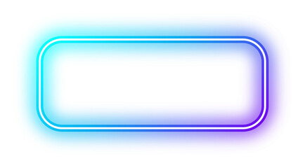 Blue purple neon rectangle sign