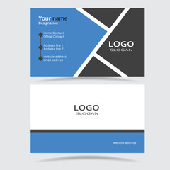 corporate business card design for creative agency visiting card card for digital marketing identity nabi blue color black color white color business card