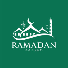 Naklejka premium ramadan kareem vector set logo to welcome ramadan holy month of muslims template