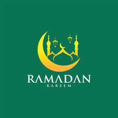 ramadan kareem vector set logo to welcome ramadan holy month of muslims template