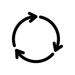 recycle vector icon, recycling symbol