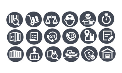 Logistics Icons vector design 