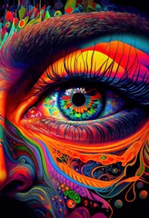 A Colorful View of the Layers in the Eye. Generative ai