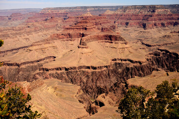 Hazy Blue Sky Grand Canyon Arizona