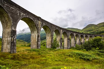 Türaufkleber Glenfinnan-Viadukt The Glenfinnan Viaduct, a famous attraction in Scotland