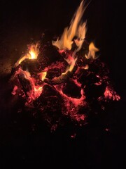fire in the dark