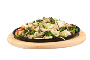 Salmon Teppan Yaki, Asian Food, Transparent PNG