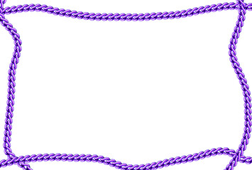 frame of blue beads