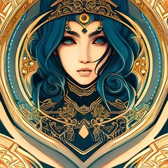 illustration of a woman