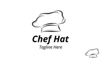 Chef Hat Logo Design Template.