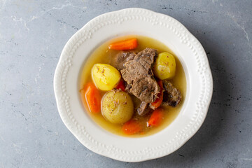 Turkish Kuzu - et Haslama - Lamb - meat Stew with Potatoes and Carrot