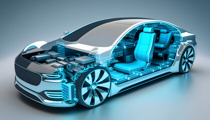 Autonomous vehicle: A photo of an autonomous car, demonstrating the integration of mechanical, electrical, and software systems for advanced functionality.