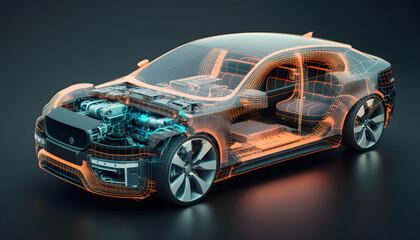 Autonomous vehicle: A photo of an autonomous car, demonstrating the integration of mechanical, electrical, and software systems for advanced functionality.