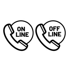 phone icon vector logo template