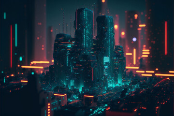 AI city skyline