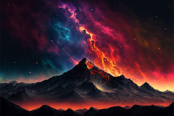 sunrise over the mountains