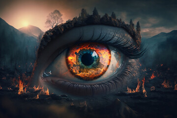 eye in the fire