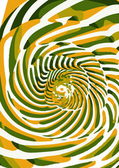 Set of backgrounds for text psychedelic illusions. Set of optical illusion backgrounds. Waves and explosions, lightning and sun