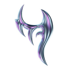 Obraz premium Abstract chromatic futuristic 3D Icon