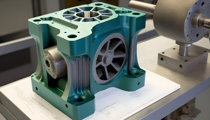 Stressed mechanical component: A photo of a mechanical component undergoing stress, demonstrating the use of FEA to analyze and improve the strength and reliability of mechanical systems.