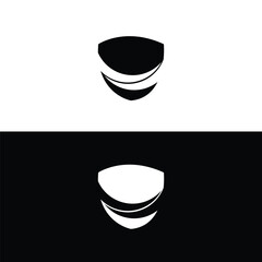 Shield vector logo template design . Shield icon . Shield silhouette 