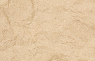 Crumpled recycled paper texture background