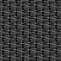 Black and white seamless pattern background made with rough geometric elements. vector


