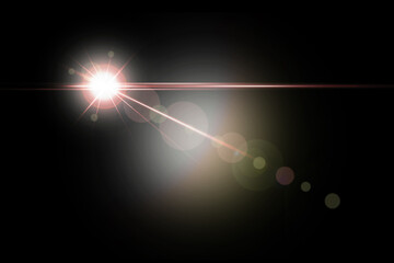 abstract lens flares light background