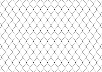Steel wire mesh in vector. Illustration of large expanded metal mesh. Steel wire mesh patterns.