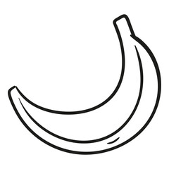 Fototapeta na wymiar Banana. Hand drawn vector illustration.