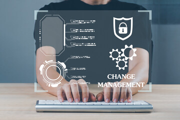 change management concept for business, Automation and optimisation concept, business process...