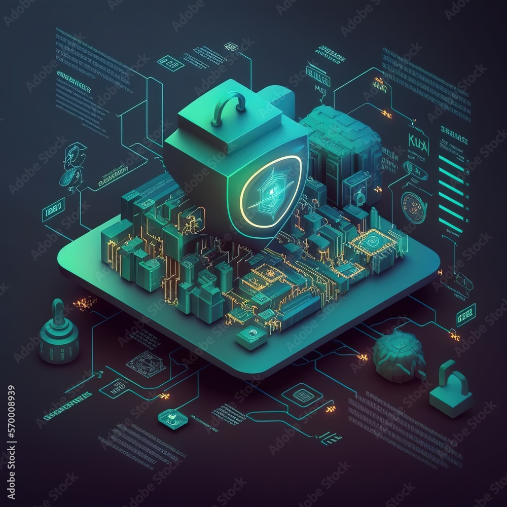 Poster it services for information and cyber security.system for securing networks, generative ai