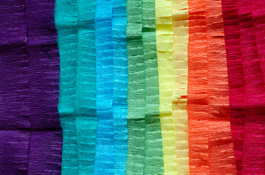 colored crepe paper abstract background © Alex_Zh