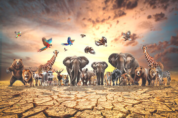 environmental protection concept love the earth wildlife conservation