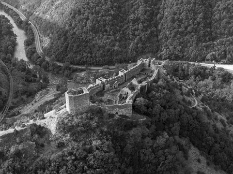Above antique town Maglich, Serbia