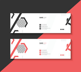 Email signature design with modern style