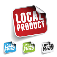 Local Product label sticker set
