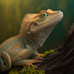 Fototapeta premium A lizard portrait