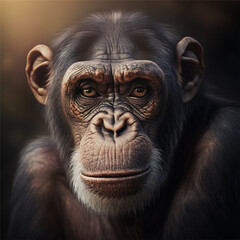 Fototapeta premium A Chimpanzee portrait